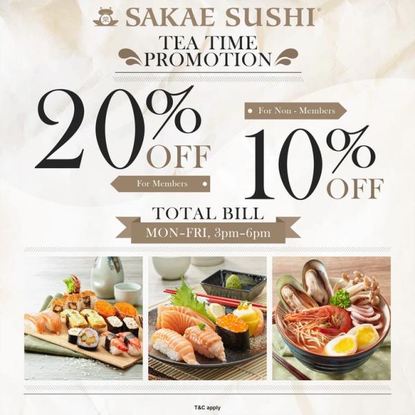 Sakae Sushi Tea Time Promotion