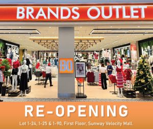 Brands Outlet Sunway Velocity Mall Re-Opening: Free Gifts & Exclusive Deals!