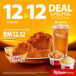 Richeese Factory 12.12 Sale: RM12.12 Flying Chicken Combo (12–15 Dec 2024)