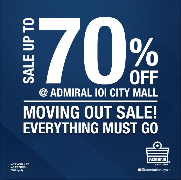 Admiral Moving Out Sale Up To 70% Off