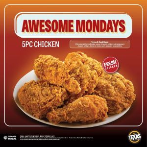 Texas Chicken Weekday Promotions: Awesome Mondays, Tender Tuesdays & Wrap Wednesdays!