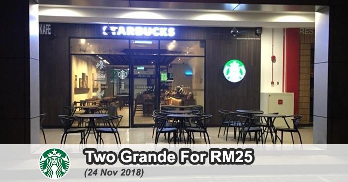 Starbucks Kulim Central Opening Promotion Two Grande Frappuccino at RM25 (24 November 2018)