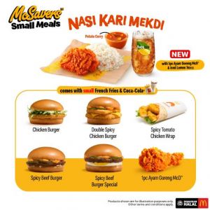 McDonald’s McSavers Small Meals: Enjoy Meals from RM8.95 with Nasi Kari Mekdi!