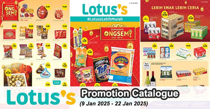 Lotus's Promotion Catalogue: Best Festive Deals & Savings (9-22 January 2025)