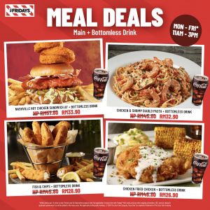 TGI Fridays Meal Deals - Indulge in Delicious Lunch Combos from RM26.90