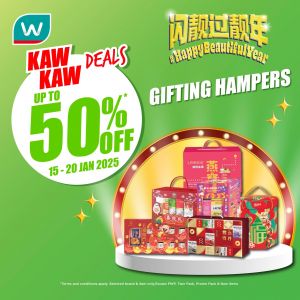 Watsons Promotion: Up To 50% OFF Gifting Hampers (15-20 January 2025)
