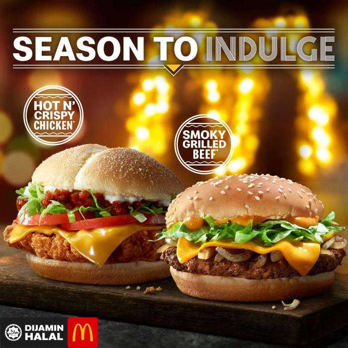 McDonald's Smoky Grilled Beef and Hot N’ Crispy Chicken Burgers