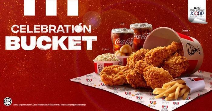 KFC Celebration Bucket: Perfect Feast for Gatherings Starting at RM48.99!