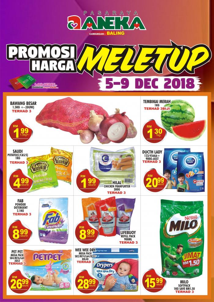 Pasaraya Aneka Baling Promotion (5 December 2018 - 9 December 2018)
