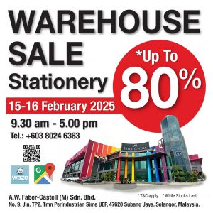 Faber-Castell Warehouse Sale - Up to 80% Off (15-16 Feb 2025)