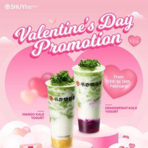 SHUYI Valentine’s Promo – Buy 2 Drinks, Get 20% Off + Lucky Draw (13-16 Feb 2025)!