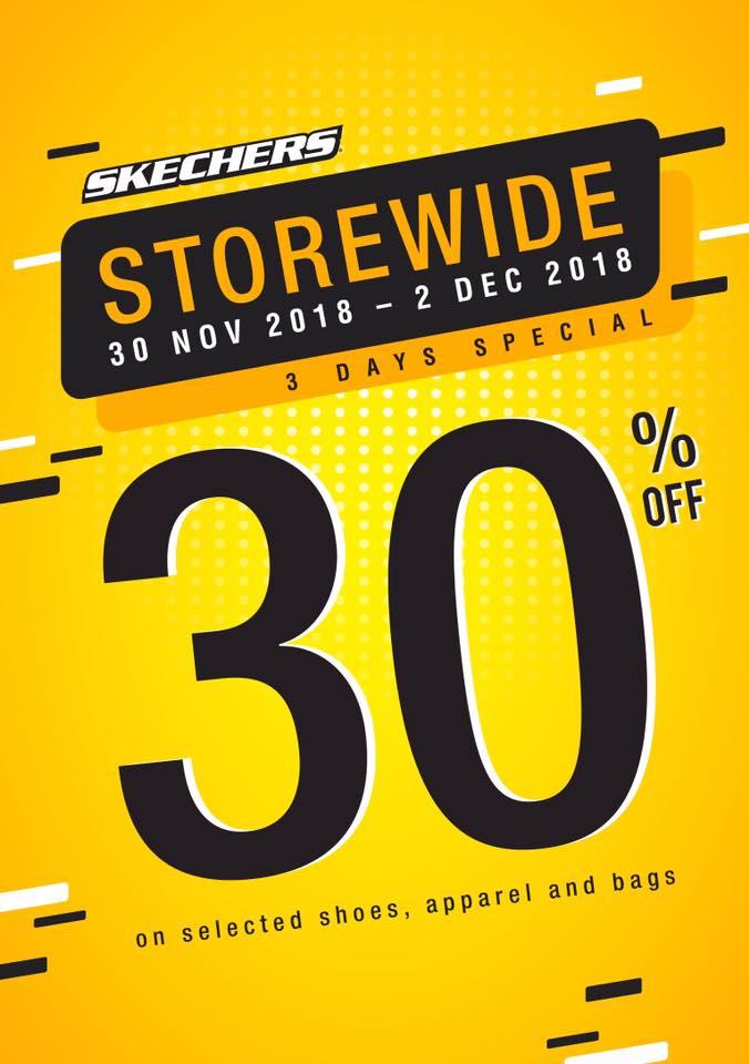 Skechers 3 Days Special Sale at Berjaya Megamall (30 November 2018 - 2 December 2018)