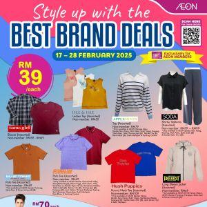 AEON Best Brand Deals (17-28 Feb 2025) – Up to 70% OFF on Fashion & More!