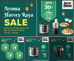 Harvey Norman Philips Raya Sale – Up to 30% Off + Free Gift Card (26 Feb - 30 Mar 2025)