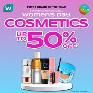 Watsons Women's Day Promotion 2025 – Up to 50% Off Online Exclusive Deals