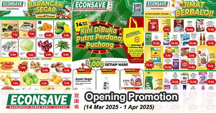 Econsave Putra Perdana Puchong Opening Promotion (14 Mar - 1 Apr 2025) – Unbeatable Discounts!