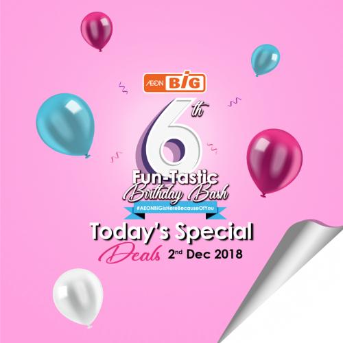 AEON BiG Today Special Deals (2 December 2018)