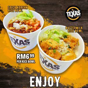 Texas Chicken Rice Bowl Promotion – Enjoy Buttermilk & Spicy Korean Flavors for Only RM6.99