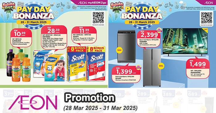 AEON Payday Promotion (28-31 Mar 2025) – Biggest Discounts on Raya Essentials