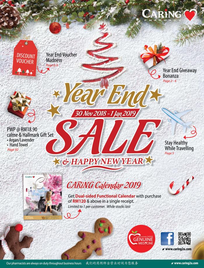 CARiNG PHARMACY Promotion Catalogue (30 November 2018 - 1 January 2019)