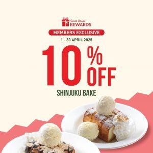 Secret Recipe Shinjuku Bake Promotion April 2025 – 10% Off for SR Rewards Members