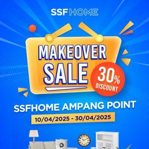 SSFHOME Ampang Point Makeover Sale (10-30 April 2025) – Enjoy 30% Discount on Home Essentials
