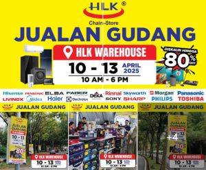 HLK Warehouse Sale – Up to 80% OFF Electrical Appliances from 10 to 13 April 2025