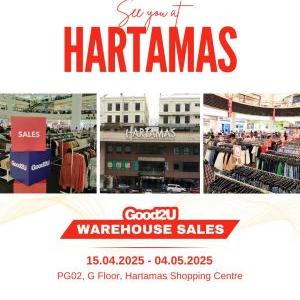 Good2U Warehouse Sale at Hartamas – Huge Fashion Discounts from 15 April to 4 May 2025