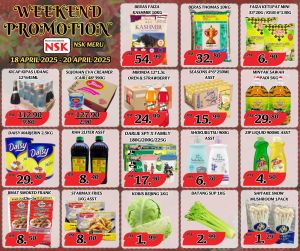NSK Meru Weekend Promotion (18-20 Apr 2025) – Save Big on Groceries, Drinks and Essentials
