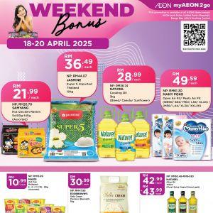 AEON Weekend Promotion 18–20 April 2025 – Hot Deals on Groceries, Snacks and Essentials