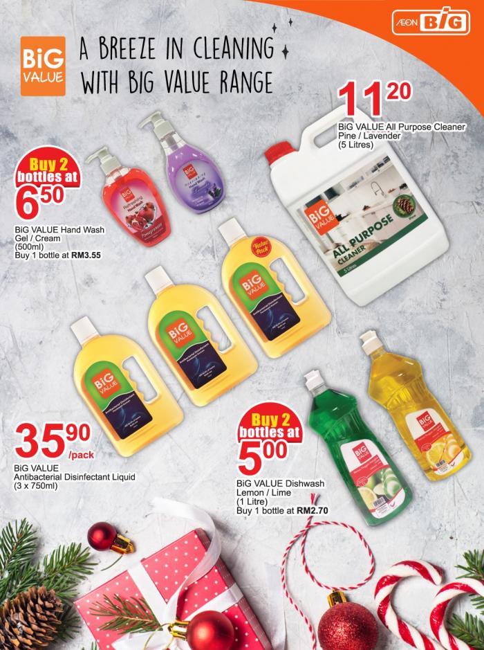 AEON BiG Cleaning Products Promotion (until 13 December 2018)