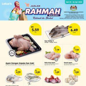 Lotus’s Jualan Rahmah Promotion (25-26 April 2025)