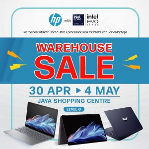 HP Warehouse Sale at Jaya Shopping Centre (30 Apr - 4 May 2025): Save Big on Laptops and Printers