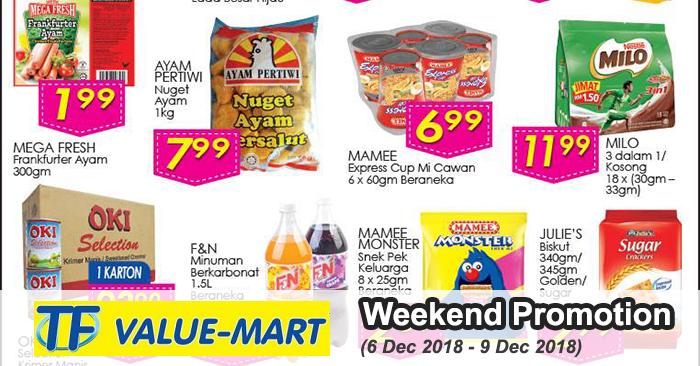 TF Value-Mart Weekend Promotion (6 December 2018 - 9 December 2018)