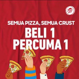 Pizza Hut Labour Day Special: Buy 1 FREE 1 on ALL Pizzas & ALL Crusts (1-5 May 2025)!