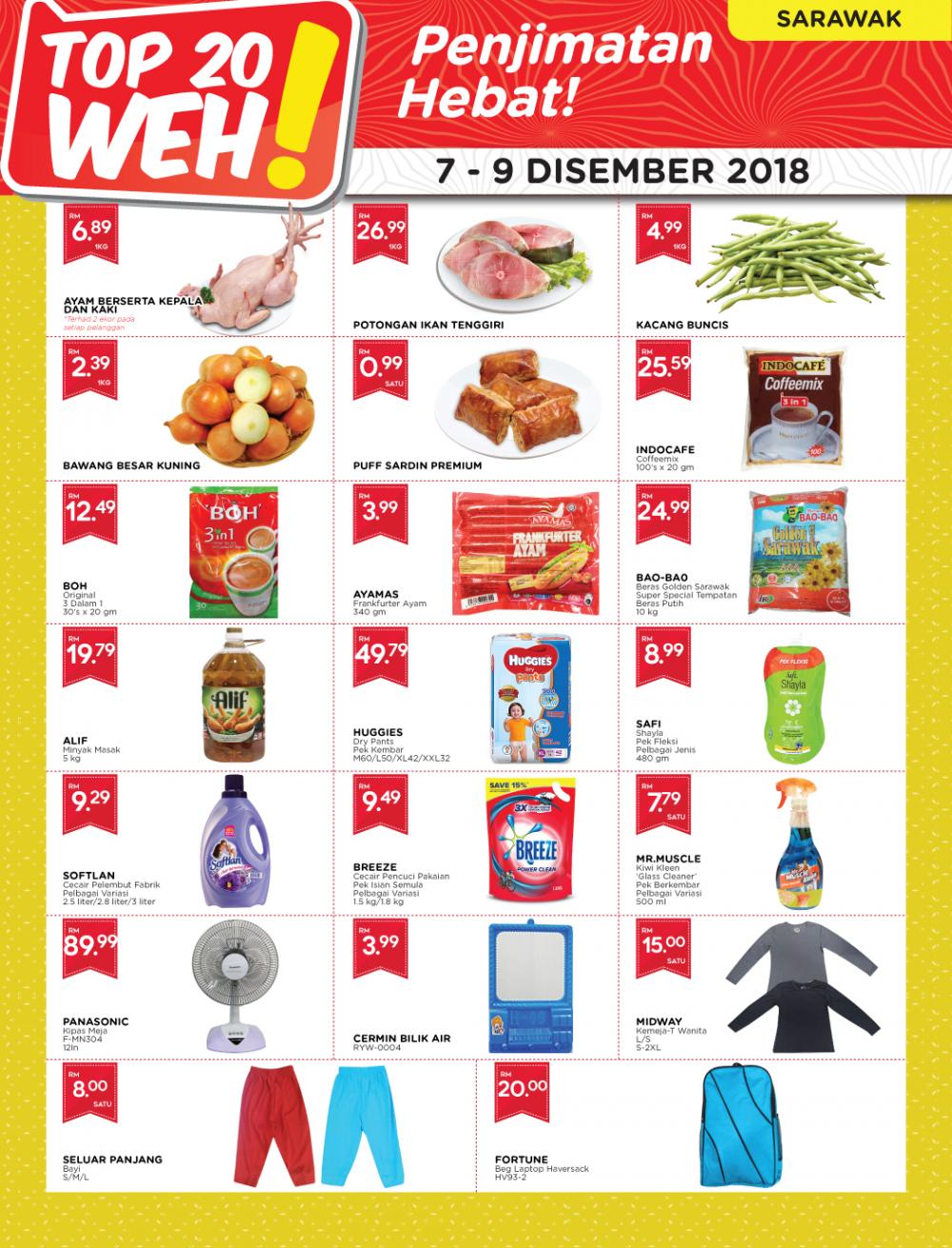 MYDIN TOP 20 WEH Promotion at Sarawak (7 December 2018 - 9 December 2018)