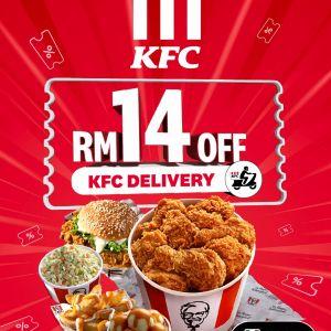 Latest KFC Promotion: FREE Delivery + RM14 OFF via App (8-11 May 2025)