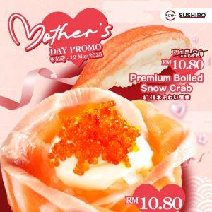 Sushiro Mother's Day Special: Premium Snow Crab & Salmon Rose (9-12 May 2025)