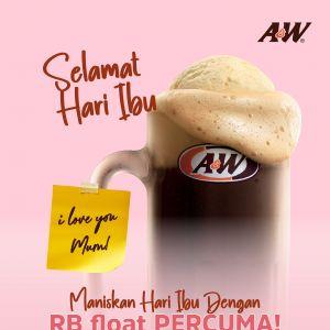 A&W Mother's Day Promo 2025: Get a FREE RB Float for Mums (May 11)