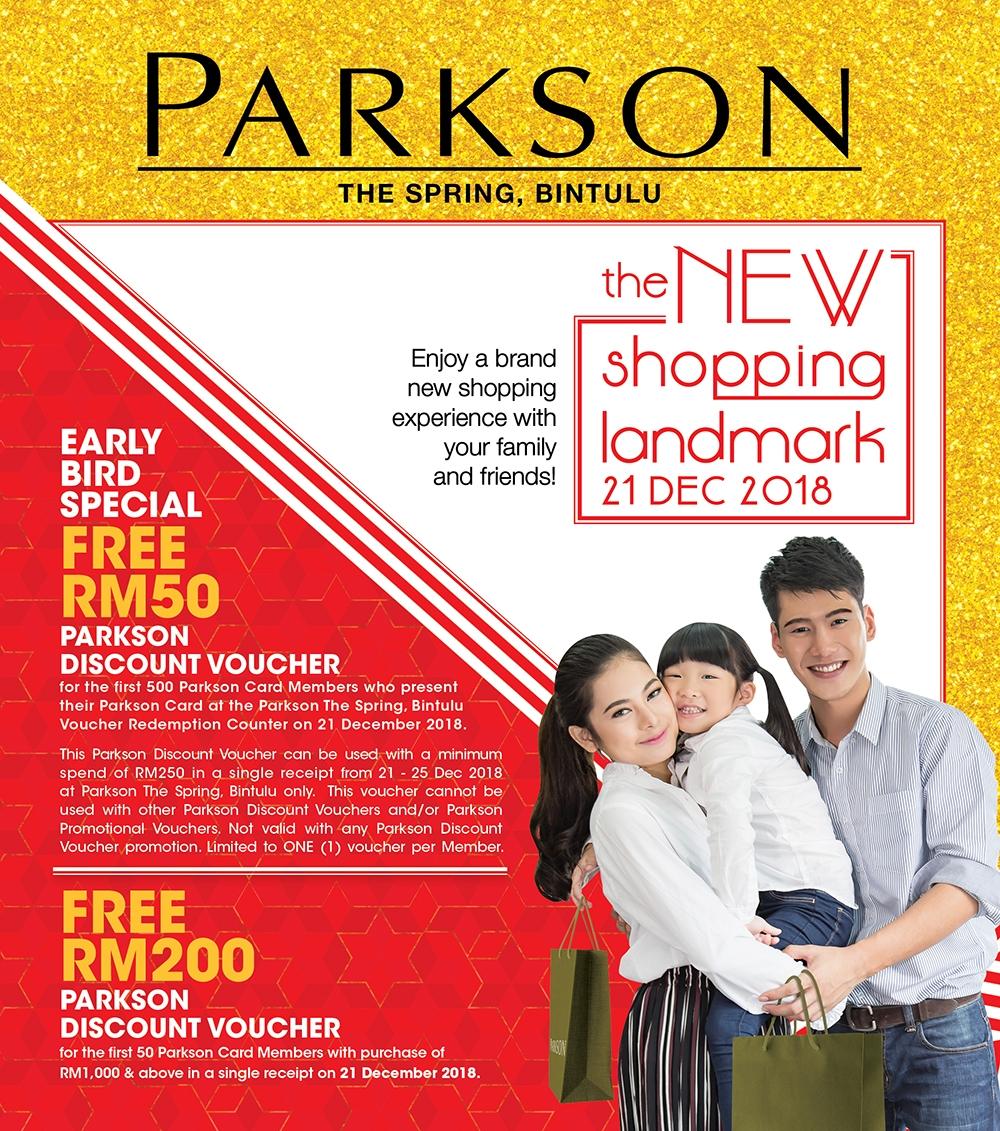 Parkson The Spring Bintulu Opening Promotion (21 December 2018)