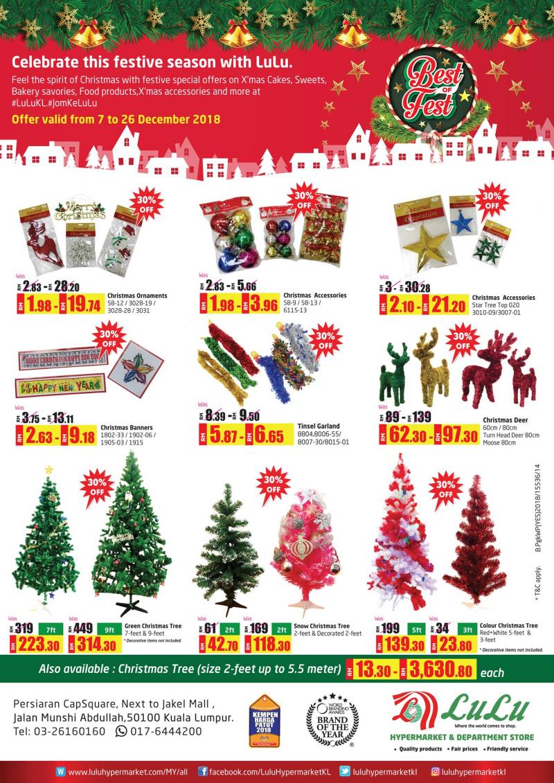 LuLu Hypermarket Christmas Promotion (7 December 2018 - 26 December 2018)