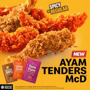 McDonald's Ayam Tenders McD: New McShaker Seasonings (Smoky BBQ, Chilli Crab, Tom Yum)