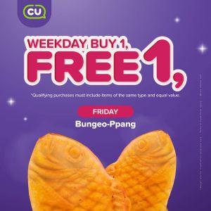 CU Friday Promotion: BUY 1 FREE 1 Bungeo-Ppang (23 May 2025)