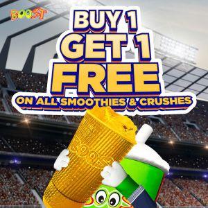 Boost Juice Buy 1 Get 1 Free: All Smoothies & Crushes (25-26 May 2025)