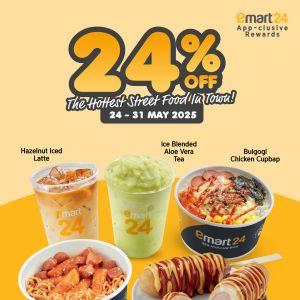emart24 Promotion: Get 24% OFF Korean Street Food via App (24-31 May 2025)