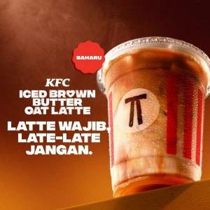 KFC Malaysia's New Iced Brown Butter Oat Latte: Dairy-Free Coffee for RM8.99!