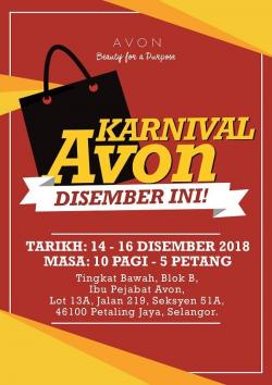 Avon Carnival Sale (14 December 2018 - 16 December 2018)
