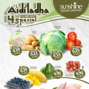 Sunshine Aidiladha Promotion (6–9 June 2025) – 4-Day Deals on Groceries, Rice, Snacks & More