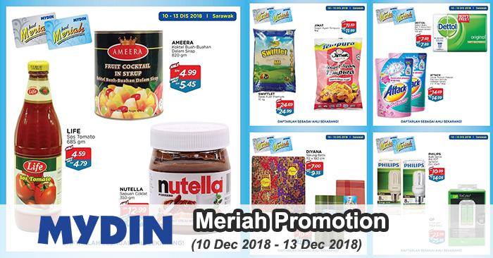 MYDIN Meriah Member Promotion at Sarawak (10 December 2018 - 13 December 2018)