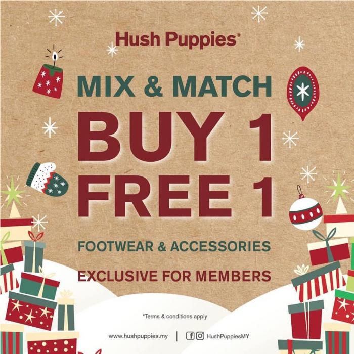 Hush Puppies Mix & Match Buy 1 FREE 1 Footwear & Accessories